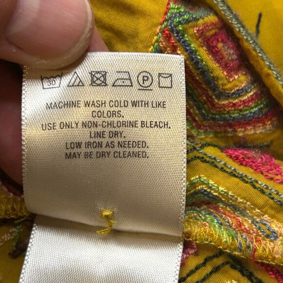 Anthropologie Floreat Raella embroidered front pockets tunic dress size XS - Picture 9 of 10